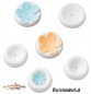 Preview: Professional fondant modelling tool Flower shaping bowls – Set, 6 parts