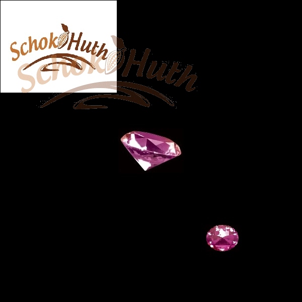 Diamanten pink 1cm - 20 Stück
