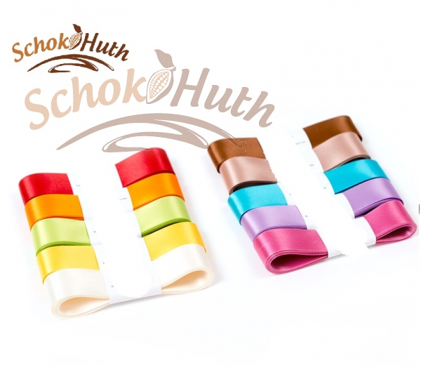 Satinband doppel Gold   5m / 15mm hoch