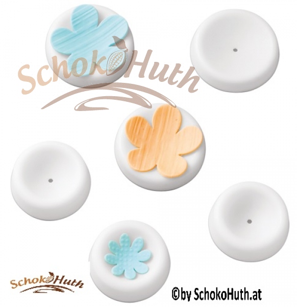 Professional fondant modelling tool Flower shaping bowls – Set, 6 parts